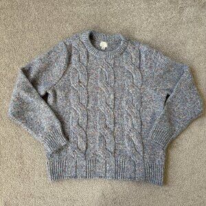 EUC a new day Women's Crewneck Cable Knit Pullover Flecked Sweater Size Medium